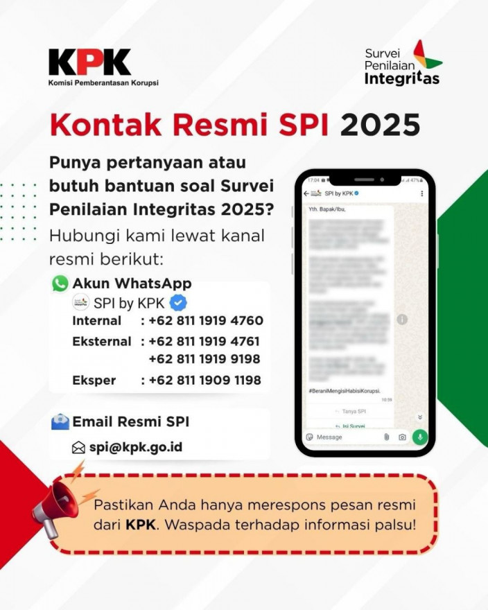 SOSIALISASI SURVEI PENILAIAN INTEGRITAS (SPI) TAHUN 2025